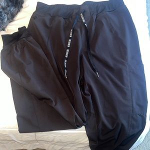 Medcouture Peaches Black Nursing Joggers